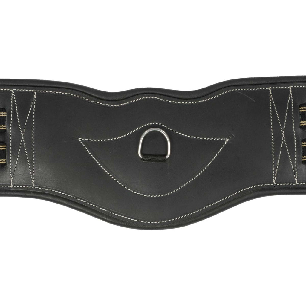 HORKA Sangle de Dressage Cuir Noir/Argent
