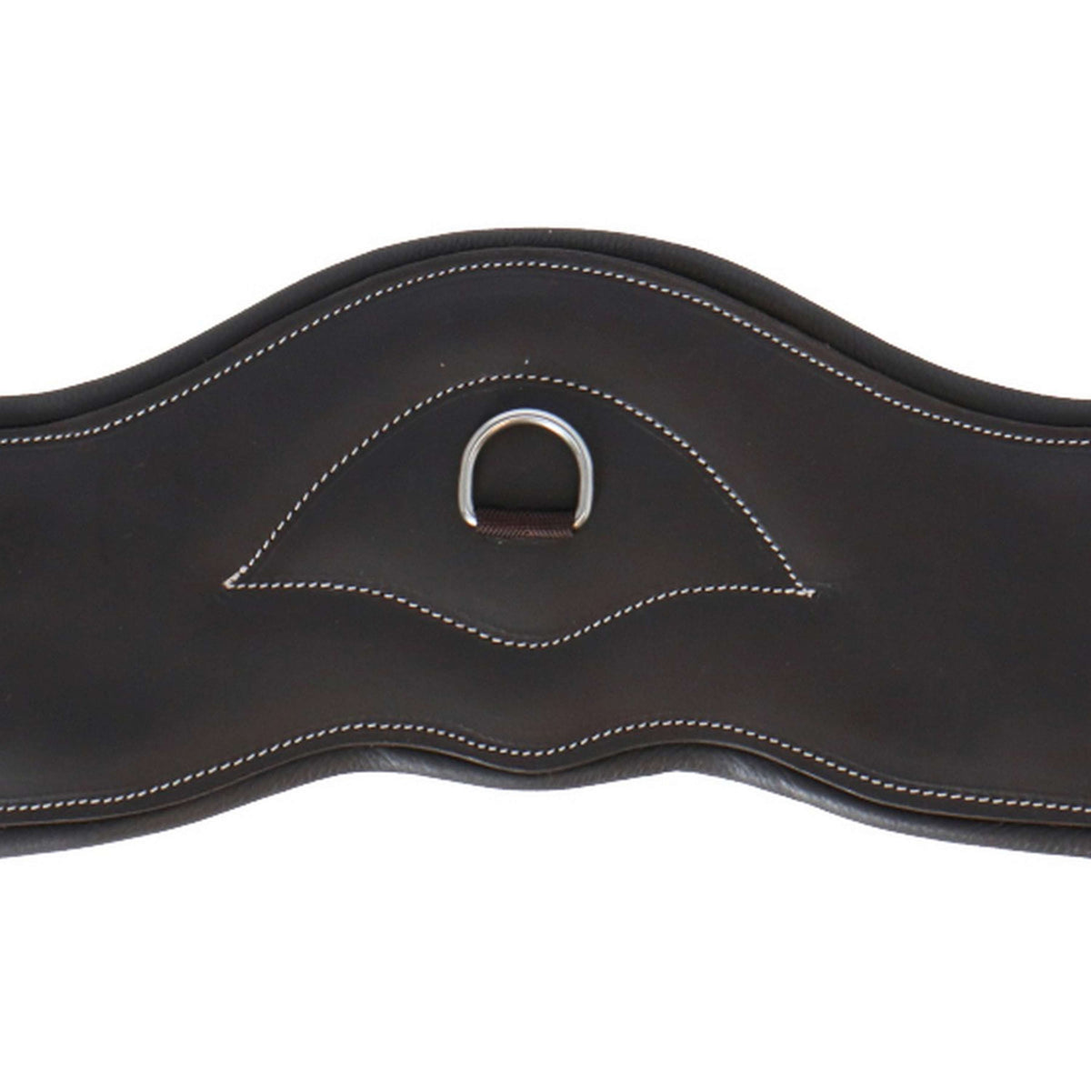 HORKA Sangle de Dressage Cuir Marron/Argent