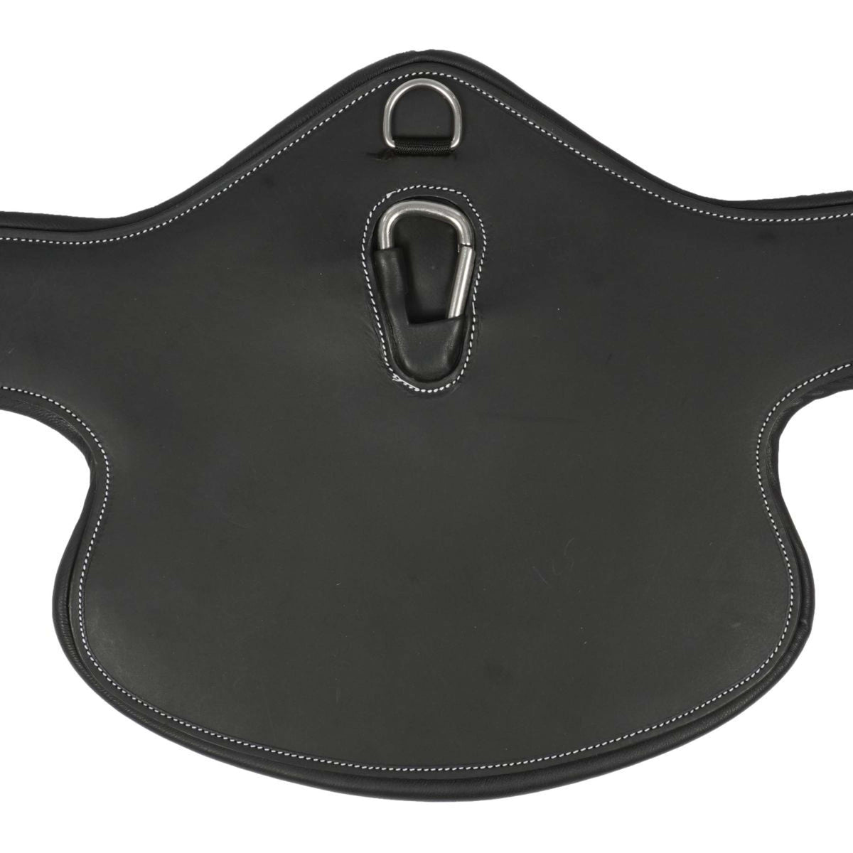 HORKA Sangle avec Protection de Ventre Cuir Noir/Argent