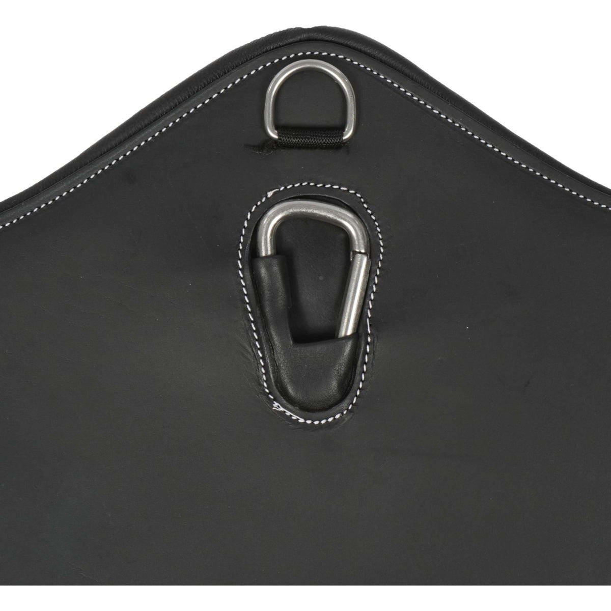 HORKA Sangle avec Protection de Ventre Cuir Noir/Argent