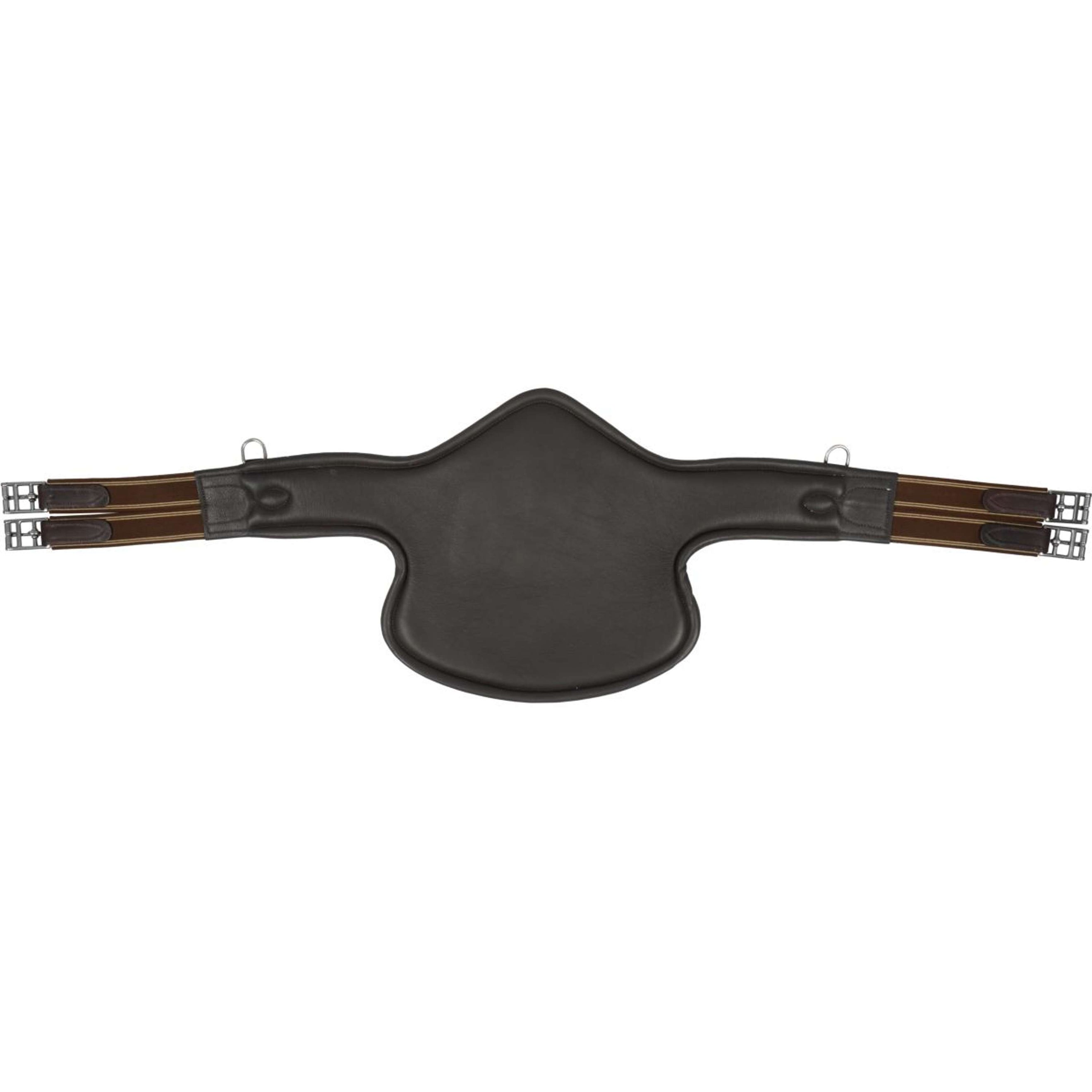 HORKA Sangle avec Protection de Ventre Cuir Marron/Argent HORKA Sangle avec Protection de Ventre Cuir Marron/Argent