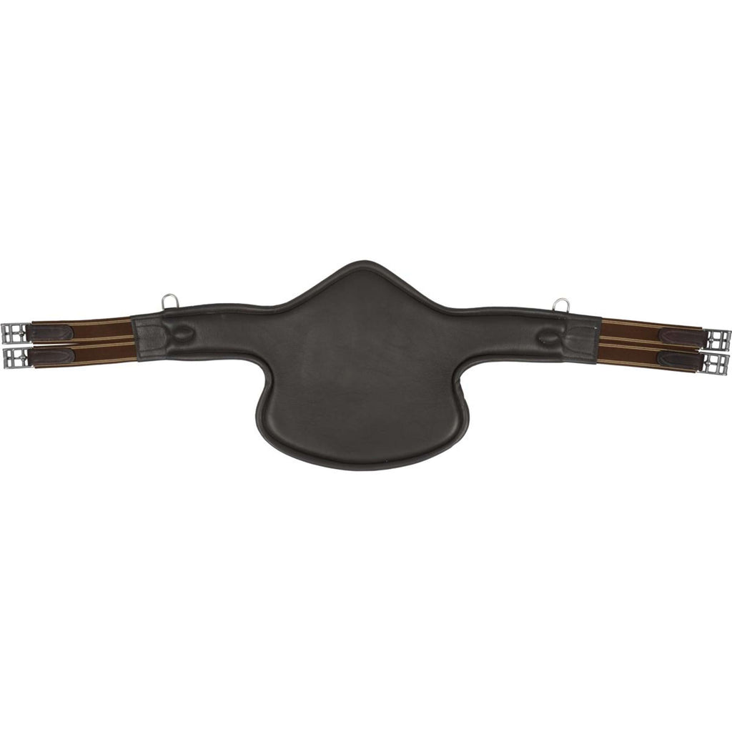 HORKA Sangle avec Protection de Ventre Cuir Marron/Argent