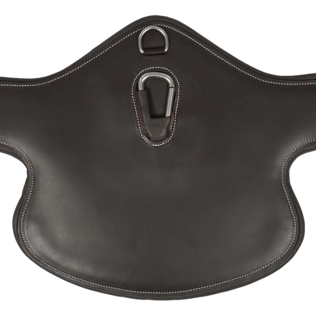 HORKA Sangle avec Protection de Ventre Cuir Marron/Argent