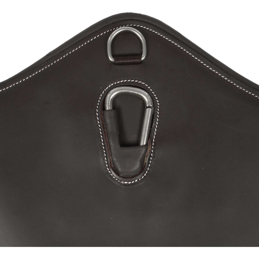 HORKA Sangle avec Protection de Ventre Cuir Marron/Argent