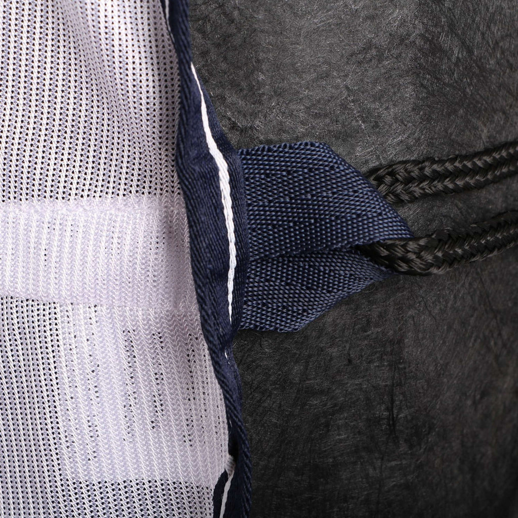 HORKA Couverture Anti-Mouches Mesh Fixe Cou Blanc