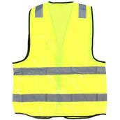 HORKA Gilet de Sécurité Fluo Réflexion avec Fermeture Éclair Jaune