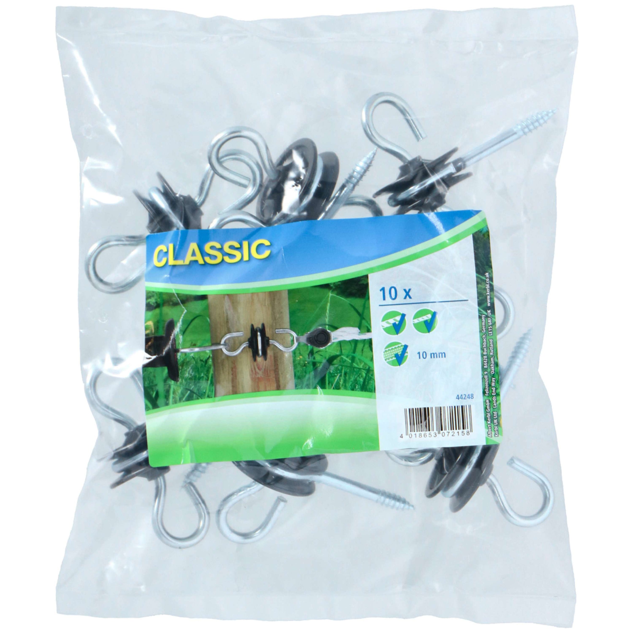 Ako Isolateur Poortgreep Galvanisé 10 Pièces