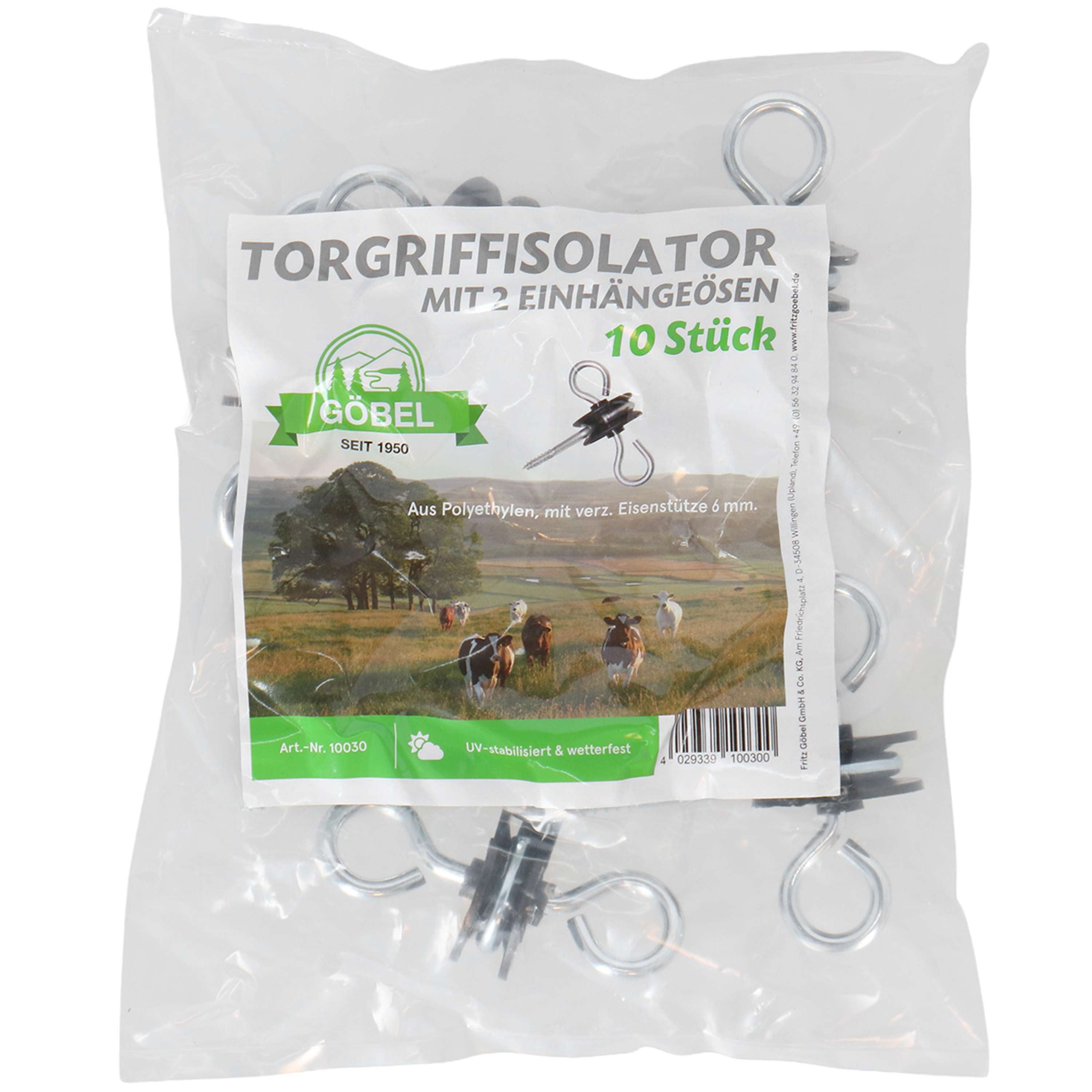 Agradi Power Isolateur Poortgreep Galvanisé 10 Pièces