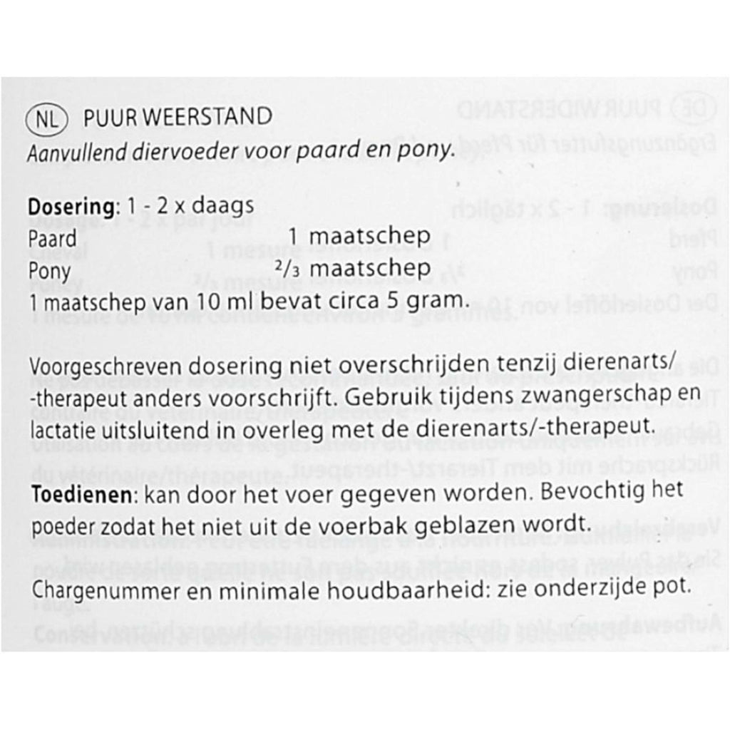 PUUR Résistance Cheval et Poney