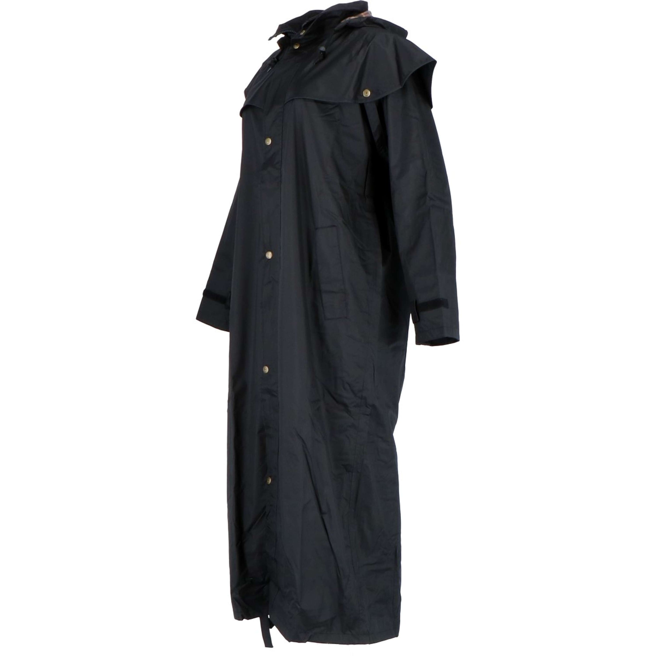 Scippis Black Roo Manteau Stockman Regen Cowboy Noir