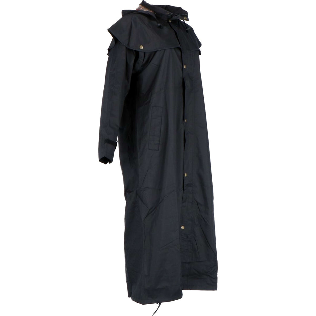 Scippis Black Roo Manteau Stockman Regen Cowboy Noir