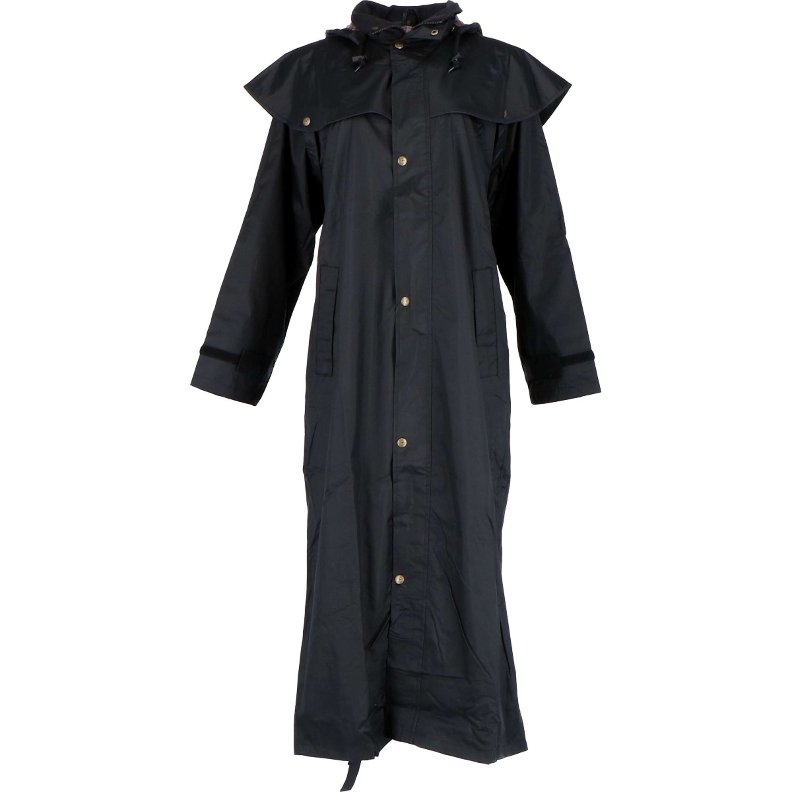 Scippis Black Roo Manteau Stockman Regen Cowboy Noir