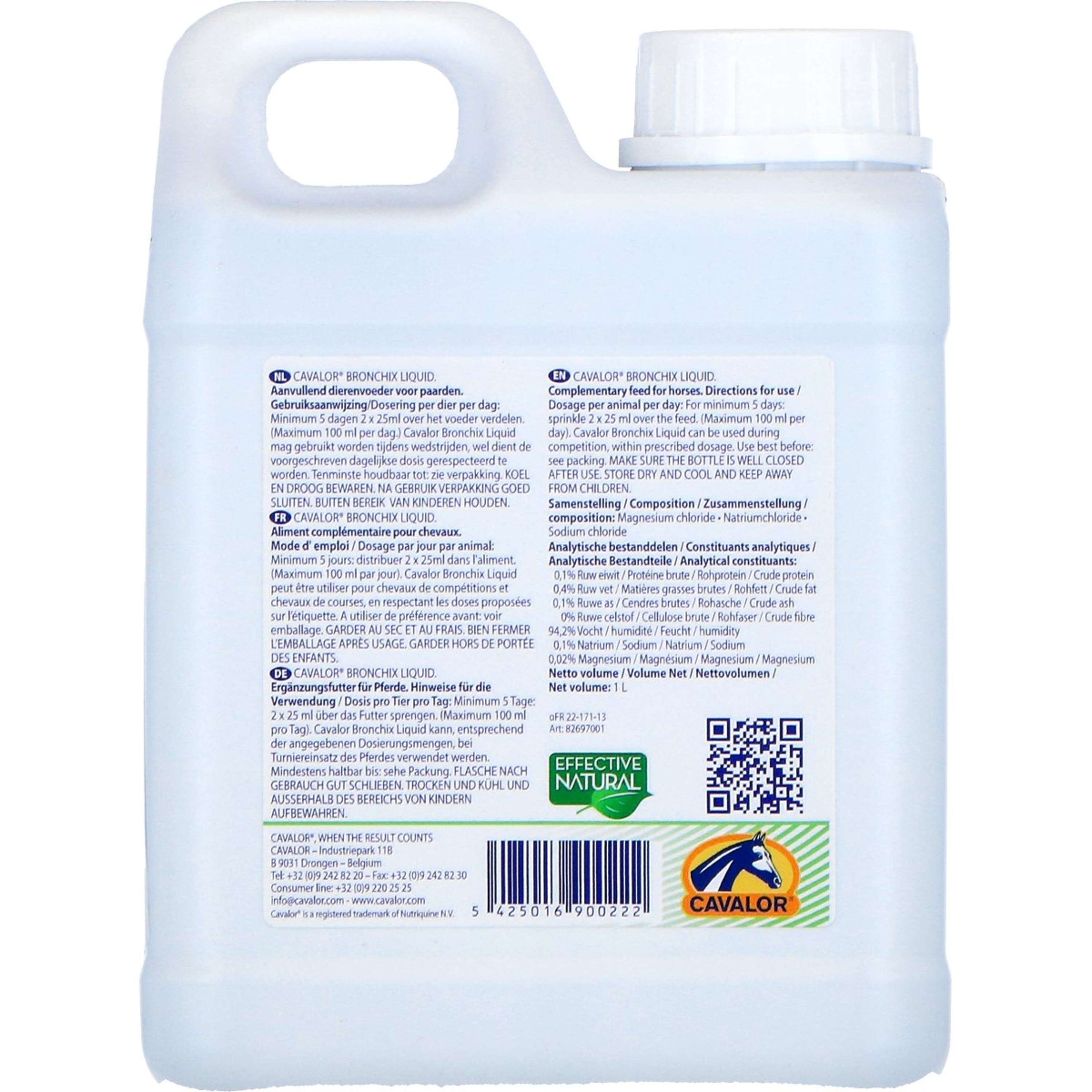 Cavalor Soutien du Système Respiratoire Bronchix Liq Cavalor Soutien du Système Respiratoire Bronchix Liq