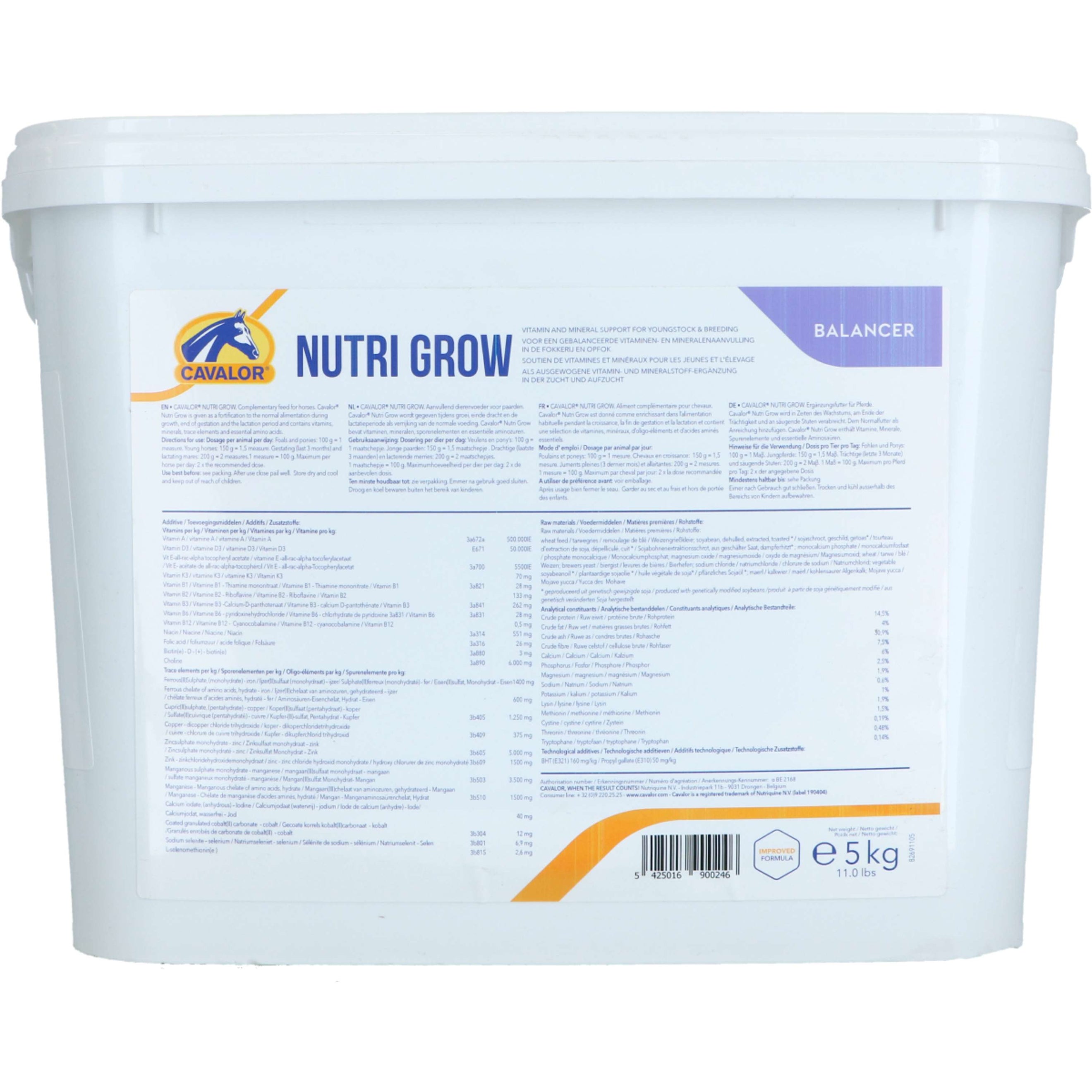 Cavalor Mélange de Granulés Nutrigrow