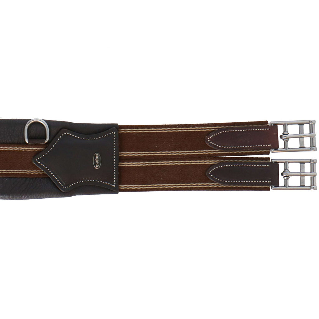 HORKA Sangle Polyvalente Cuir Marron/Argent