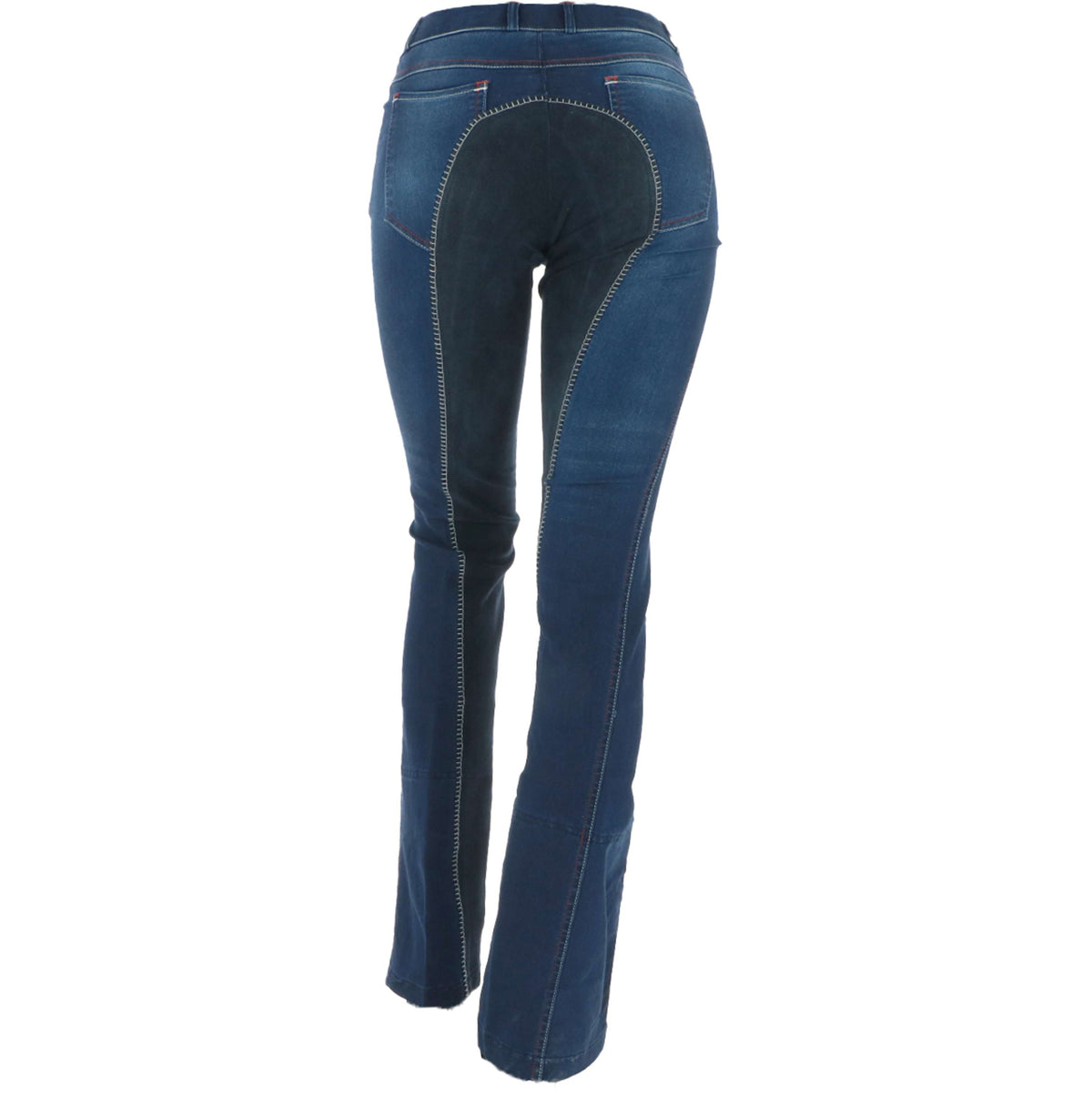 HKM Pantalon d'Équitation Summer Denim Bleu jeans/Bleu foncé