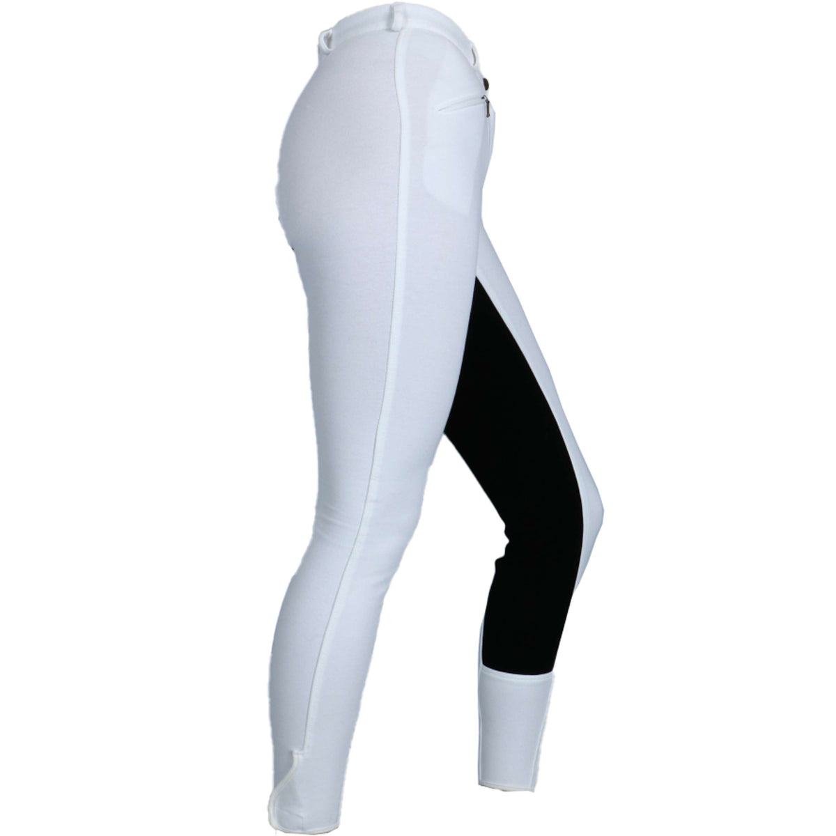 HKM Pantalon d'Équitation Basic Belmtex Grip Blanc/Noir