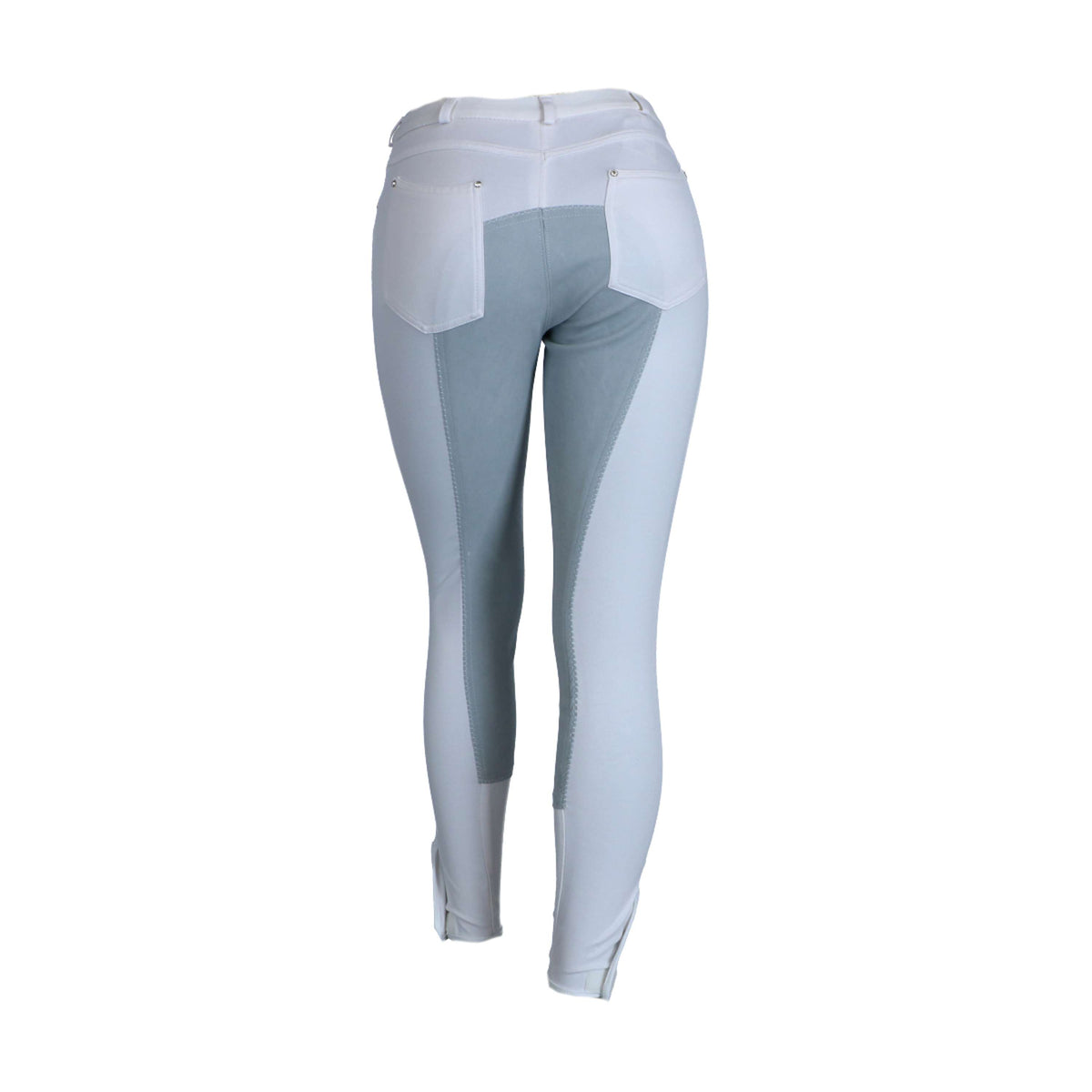 HKM Pantalon d'Équitation Comfort Fit 3/4 Alos Fond de peau Blanc