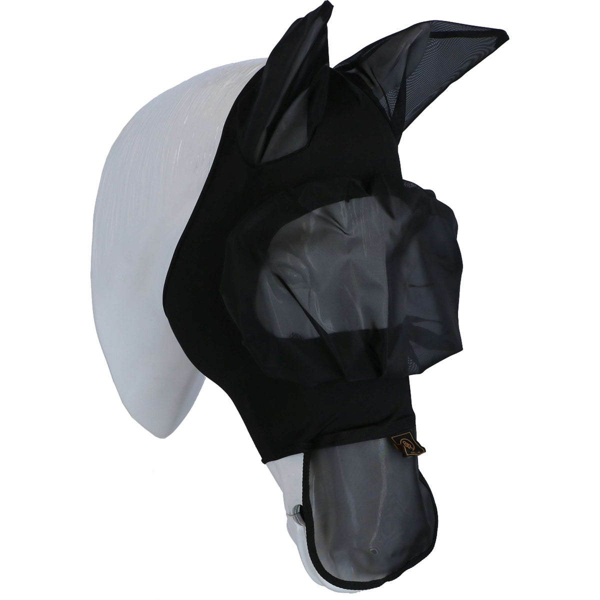 BR Masque Anti-Mouches Avec Oreilles Mesh/Lycra Noir