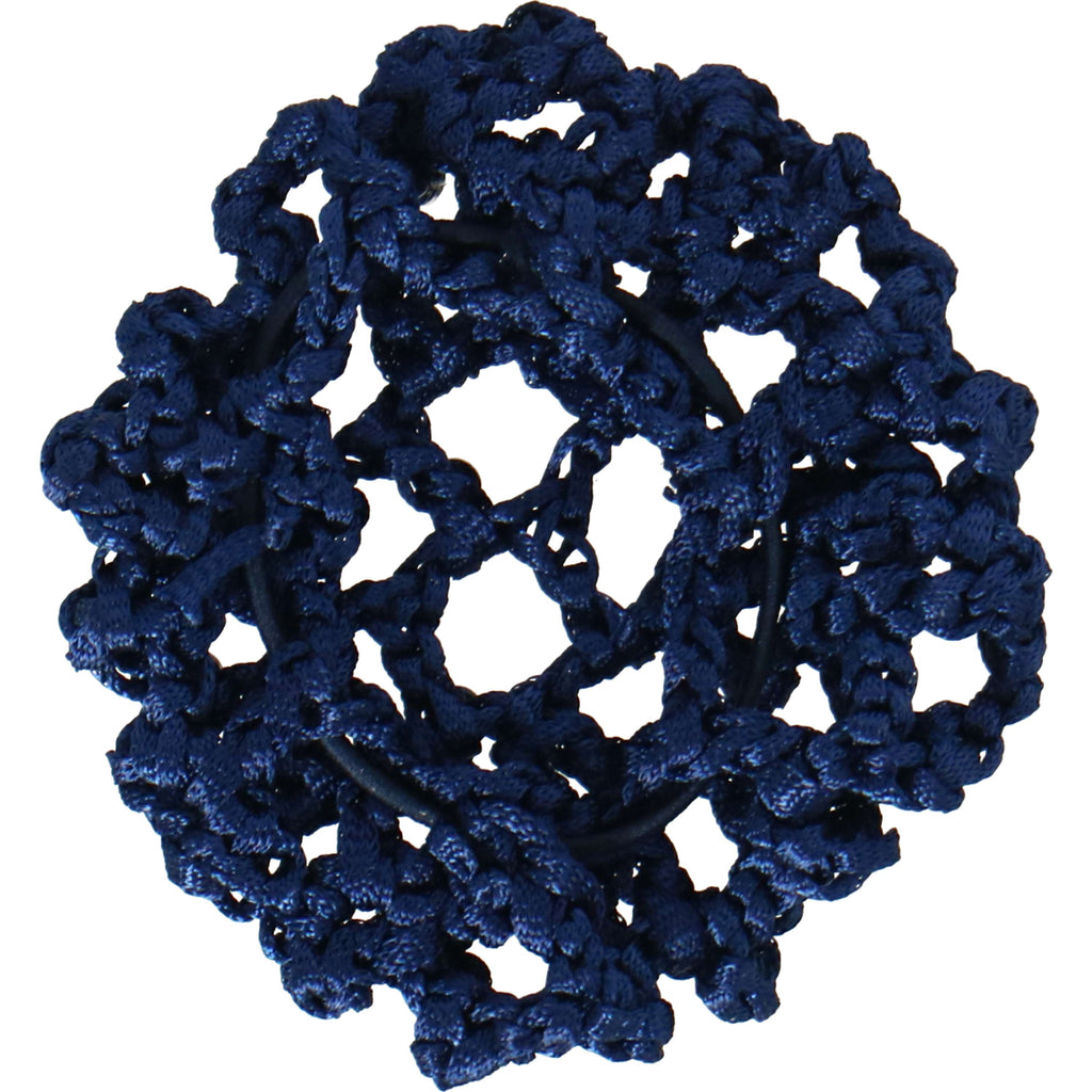 BR Filet à Cheveux avec Grandes Mailles et Pierres Diamant Bleu