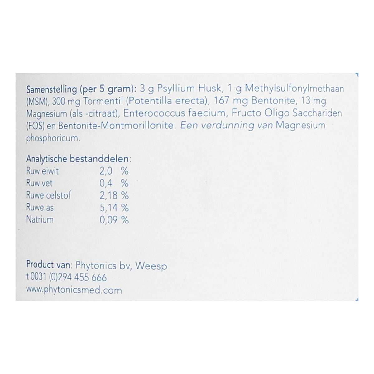 Phytonics Intestins Nets Chien/Chat