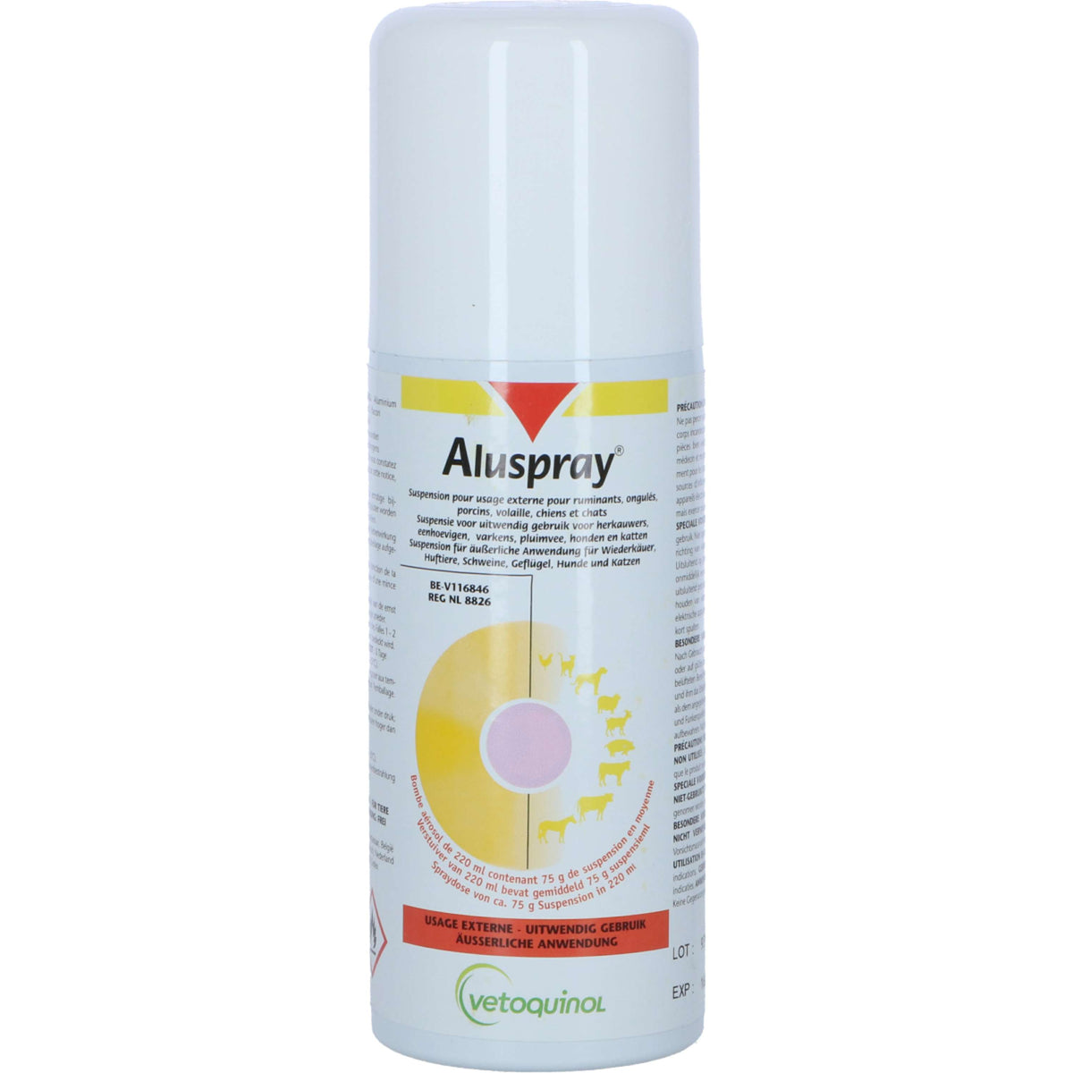 Vetoquinol Soin des Blessures Aluspray