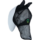 Agradi Horse Masque Anti-Mouches Fine Mesh avec Oreilles et Nez Noir