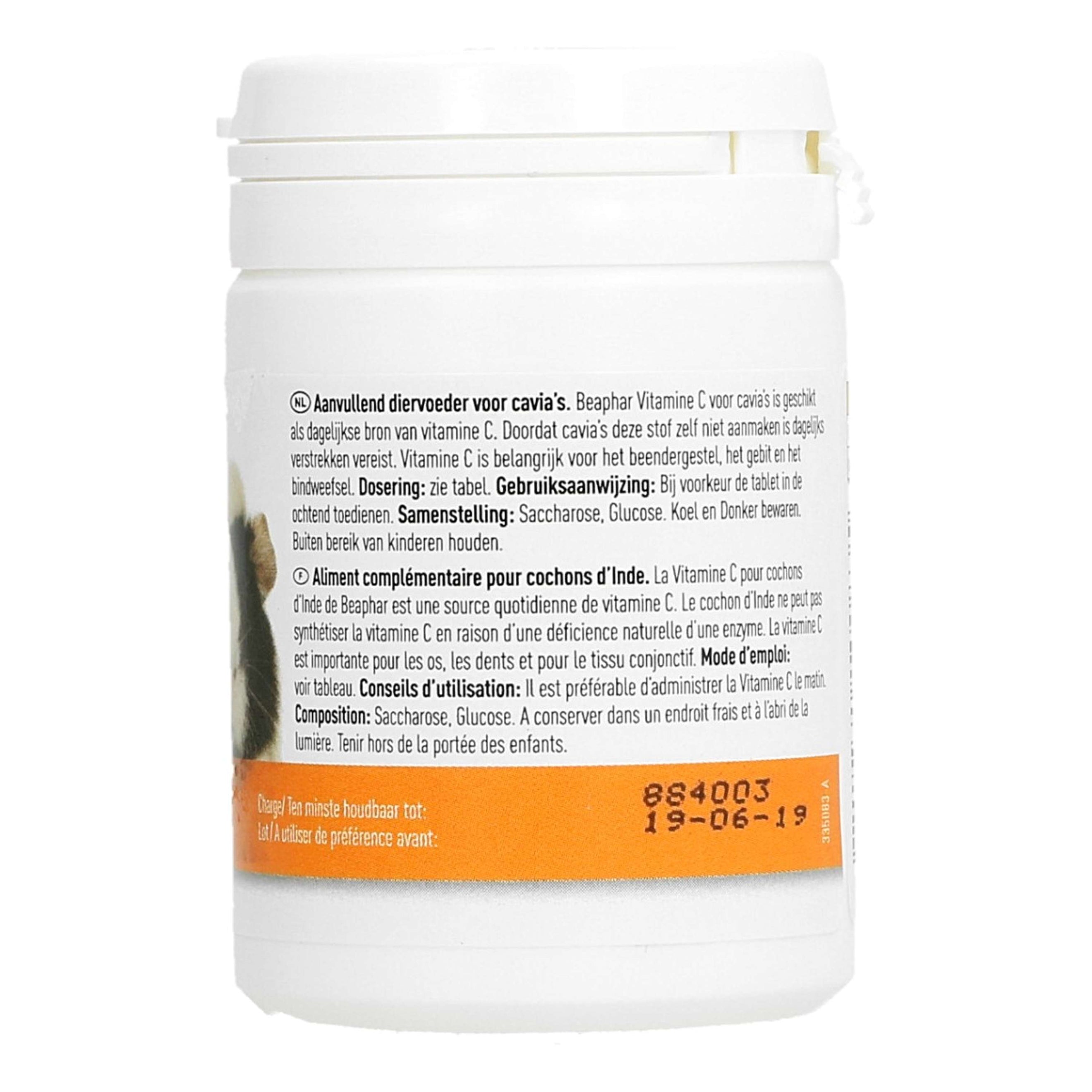 Beaphar Comprimés de Vitamine C Cavia Beaphar Comprimés de Vitamine C Cavia