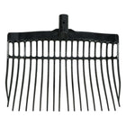 Vplast Fourche à Fumier Plastique sans Manche Noir