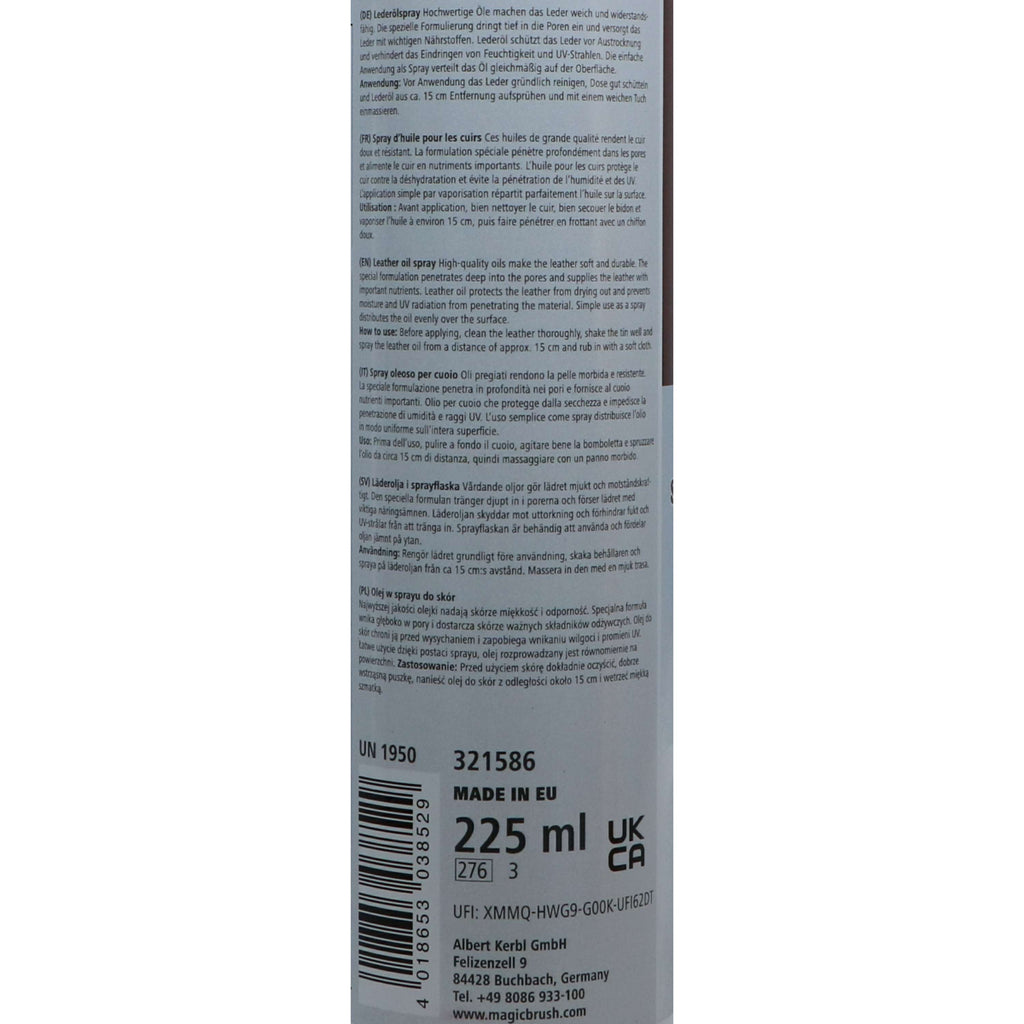Kerbl Spray Huileux pour Cuir