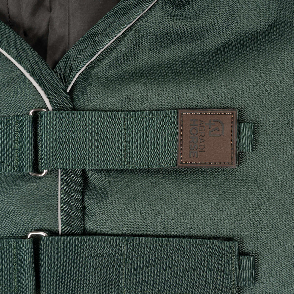 Agradi Horse Couvre-Cou 1200D 0gr Bande Réfléchissante Vert