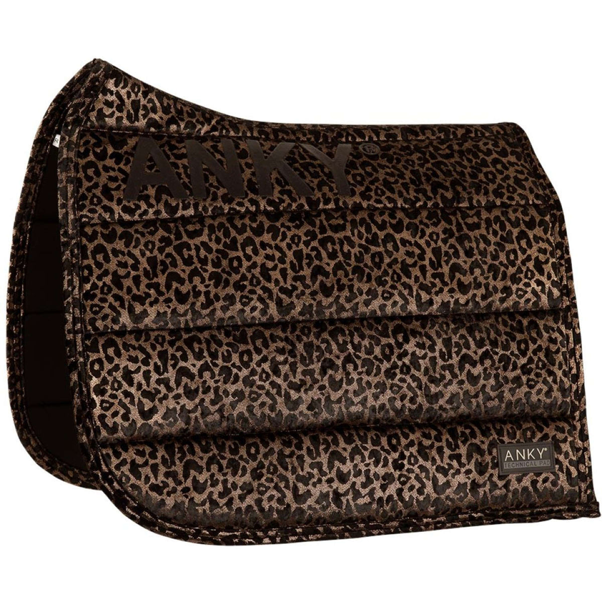 ANKY Tapis de Selle Leopard Print Dressage Cuivre