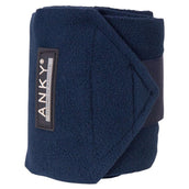 ANKY Bandages Basic Fleece Jeu de 4 Marin