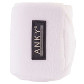 ANKY Bandages Basic Fleece Jeu de 4 Blanc