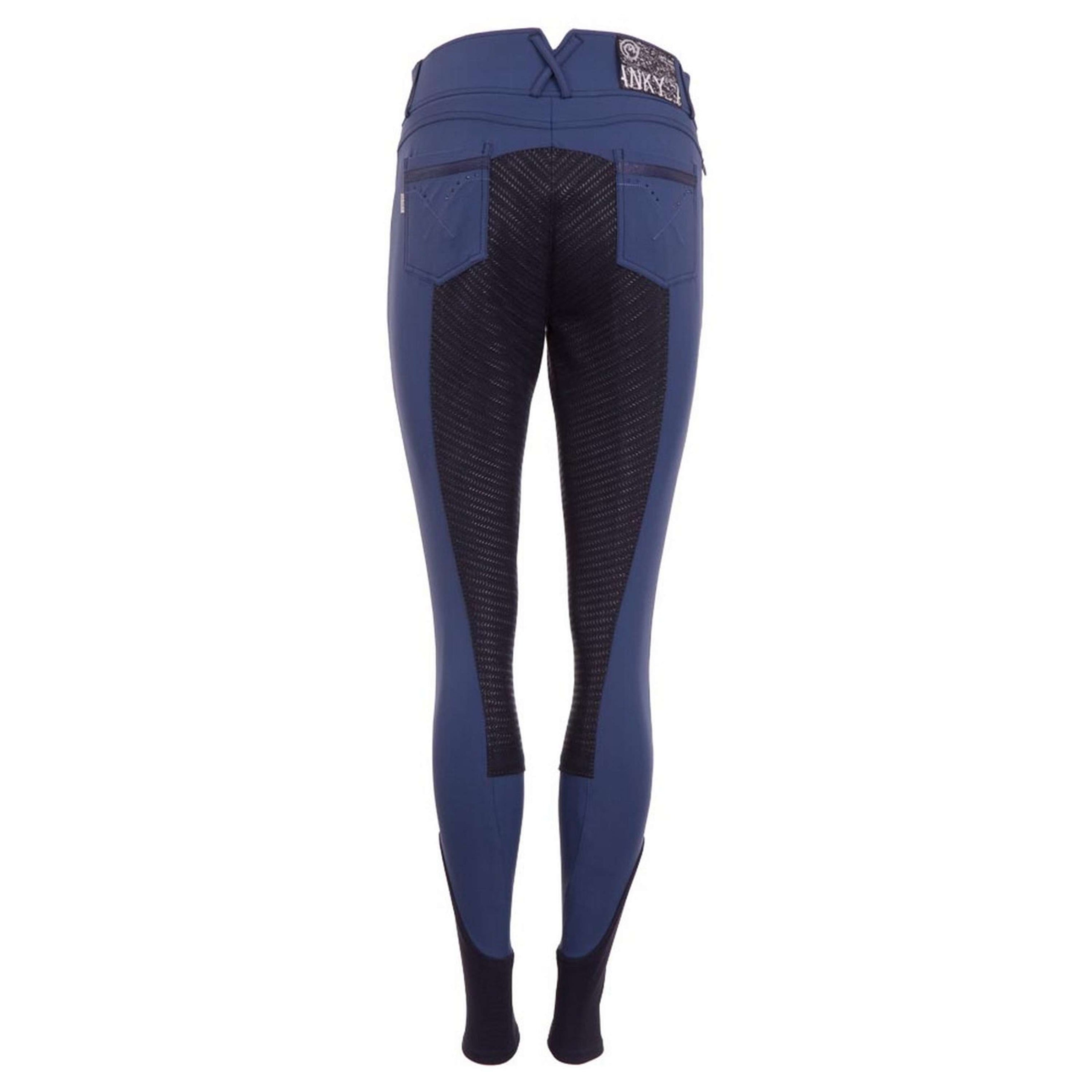 ANKY Pantalon d'Équitation Stone Taped Filles Siège en Cuir Marin
