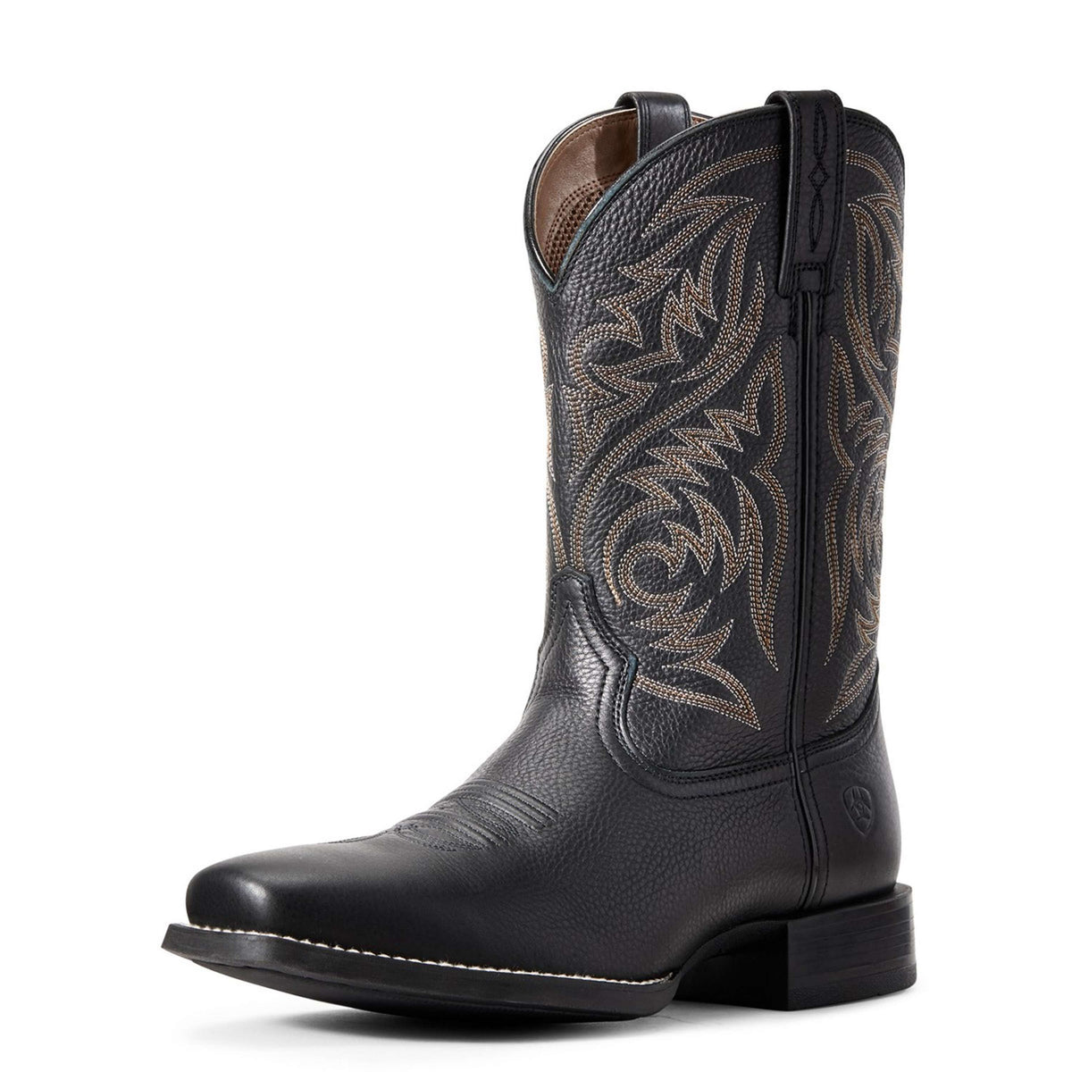 Ariat Bottes Western Sports Herdsman Hommes Black Deertan