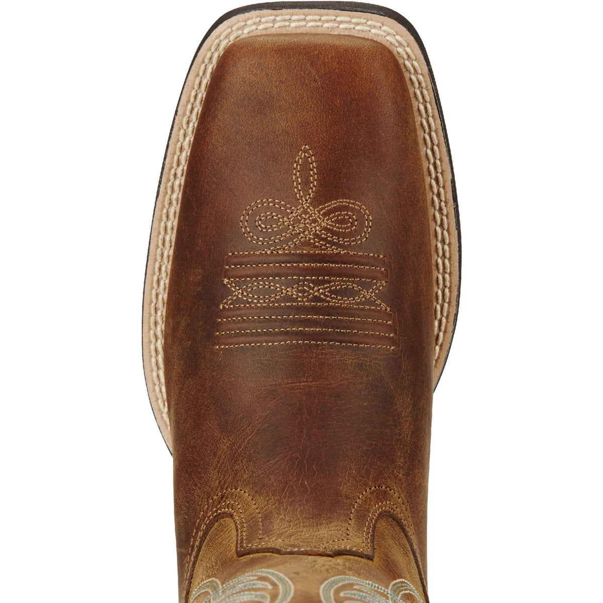 Ariat Botte Western Round Up Wst B Powder Brown