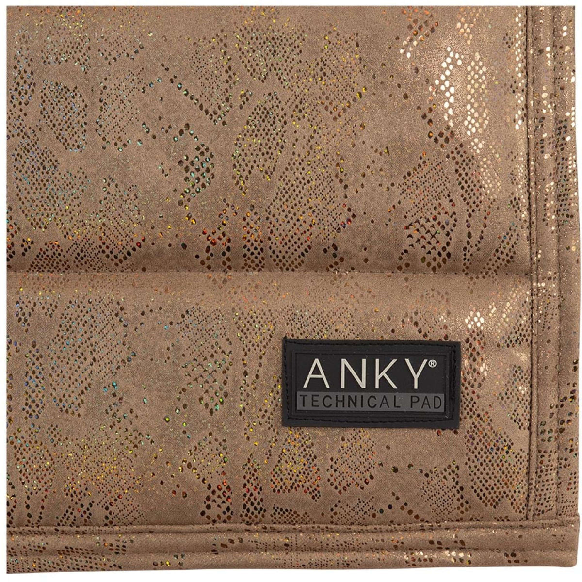 ANKY Tapis de Selle Suede Glitter Dressage Tan