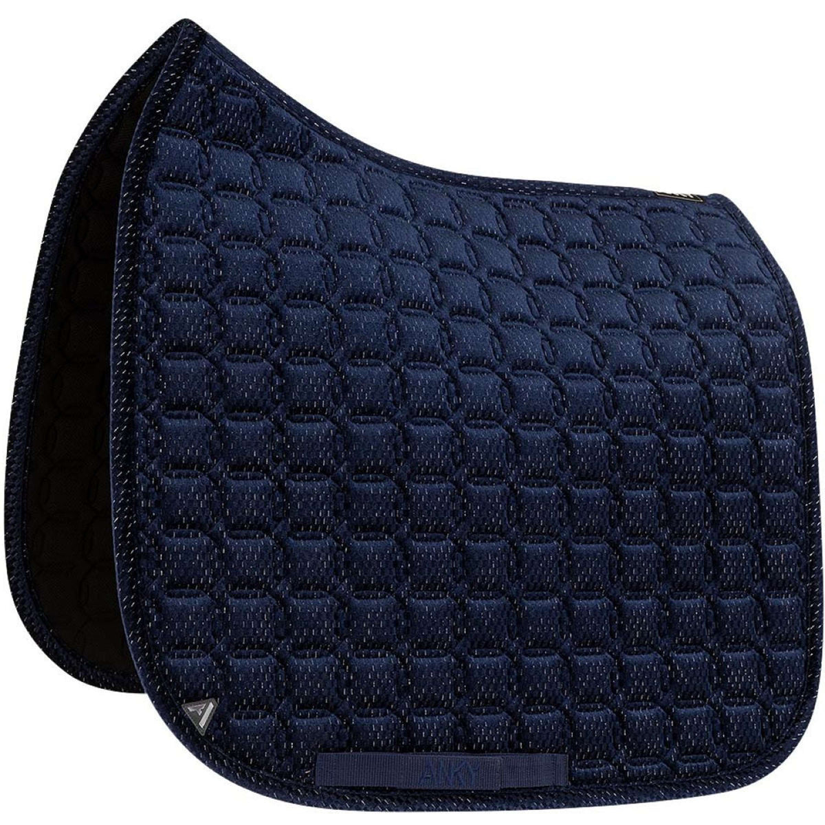 ANKY Tapis de Selle Check Velvet XB25003 Dressage Midnight Blue