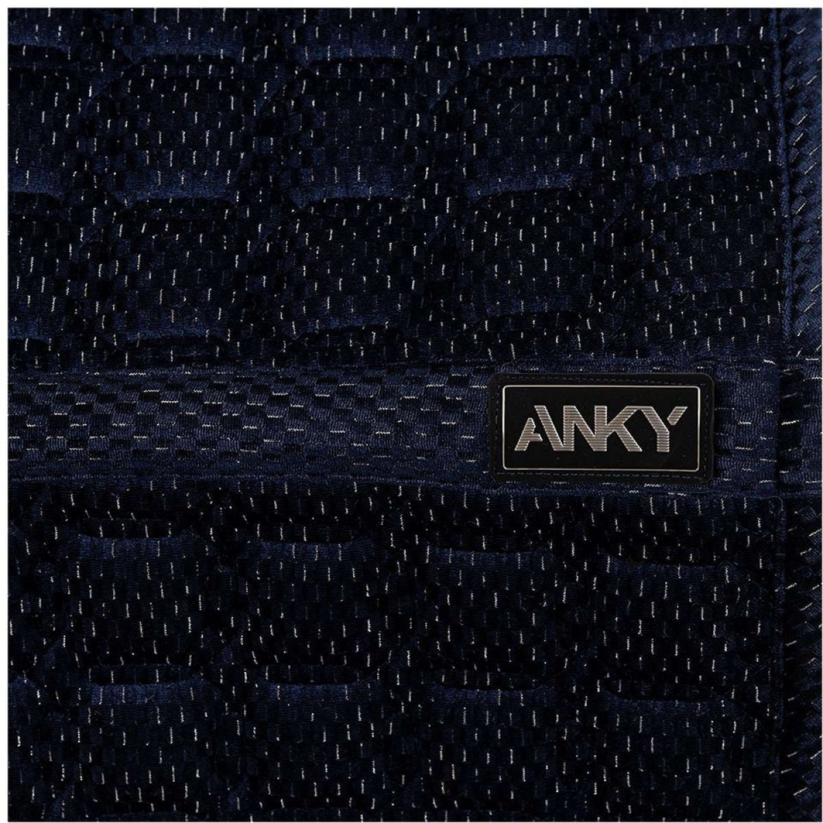 ANKY Tapis de Selle Check Velvet XB25003 Dressage Midnight Blue