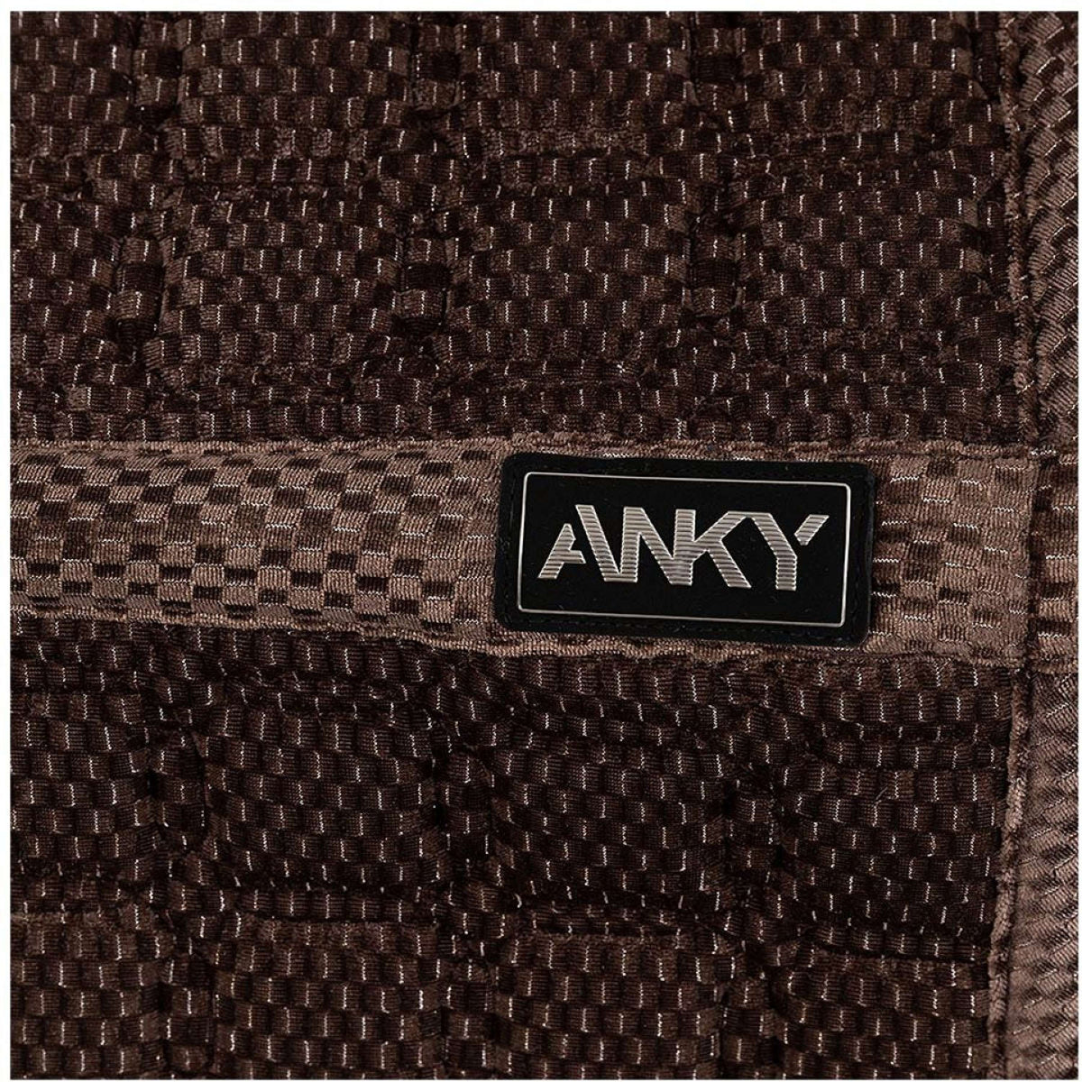 ANKY Tapis de Selle Check Velvet XB25003 Dressage Deep Taupe