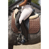 ANKY Tapis de Selle Check Velvet XB25003 Dressage Deep Taupe
