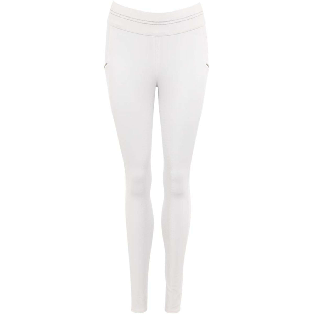 Anky Legging d'Équitation Tournament Full Grip Dames Blanc