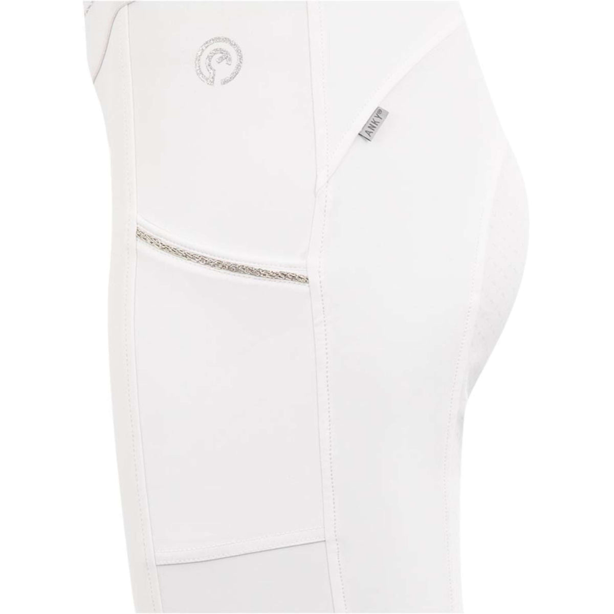 ANKY Legging d'Équitation Tournament Full Grip Femmes Blanc