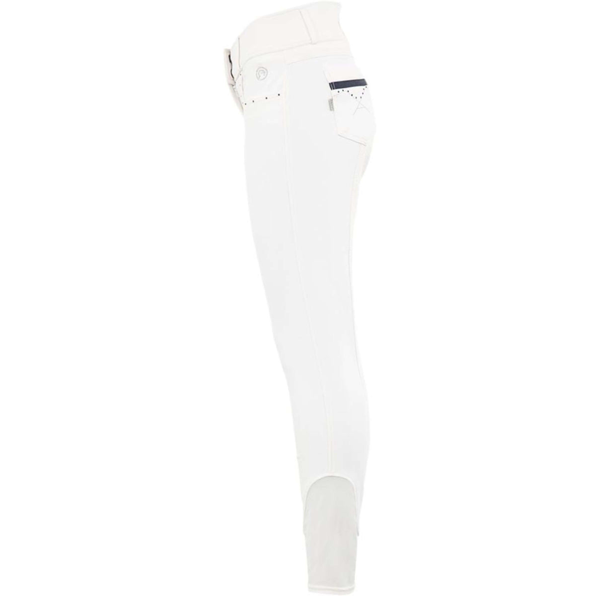 Anky Pantalon d'Équitation Stone Taped Full Grip Dames Blanc