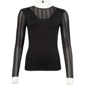 ANKY T-shirt de Concours Mesh Longues Manches Noir