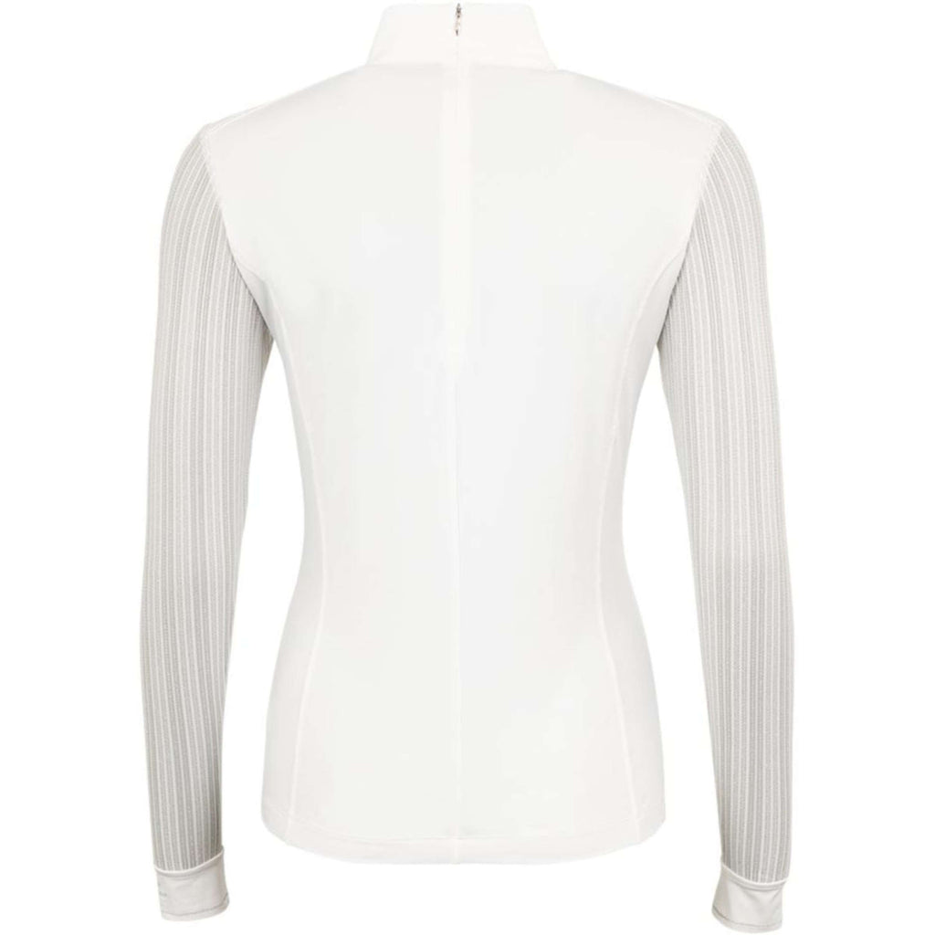 ANKY T-shirt de Concours Mesh Longues Manches Blanc