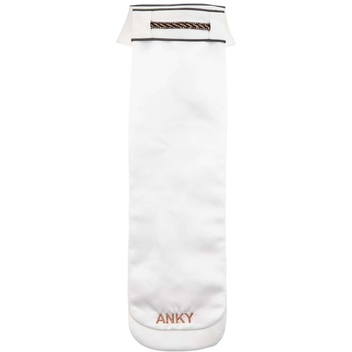 ANKY Plastron Multi-Fit Cols Détachables Blanc/Gris