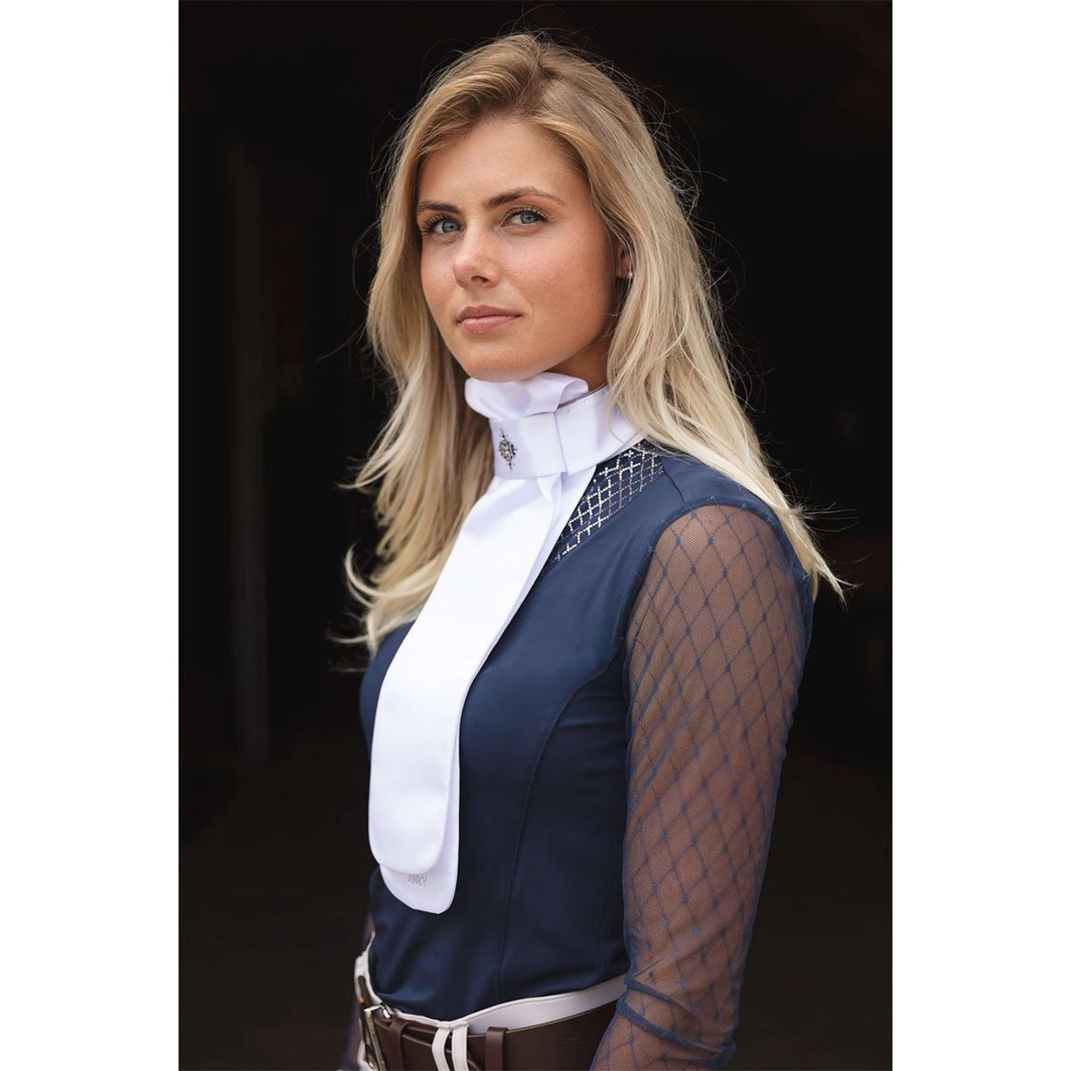 ANKY Plastron Prospect C-Wear ATP25501 Blanc/Argent