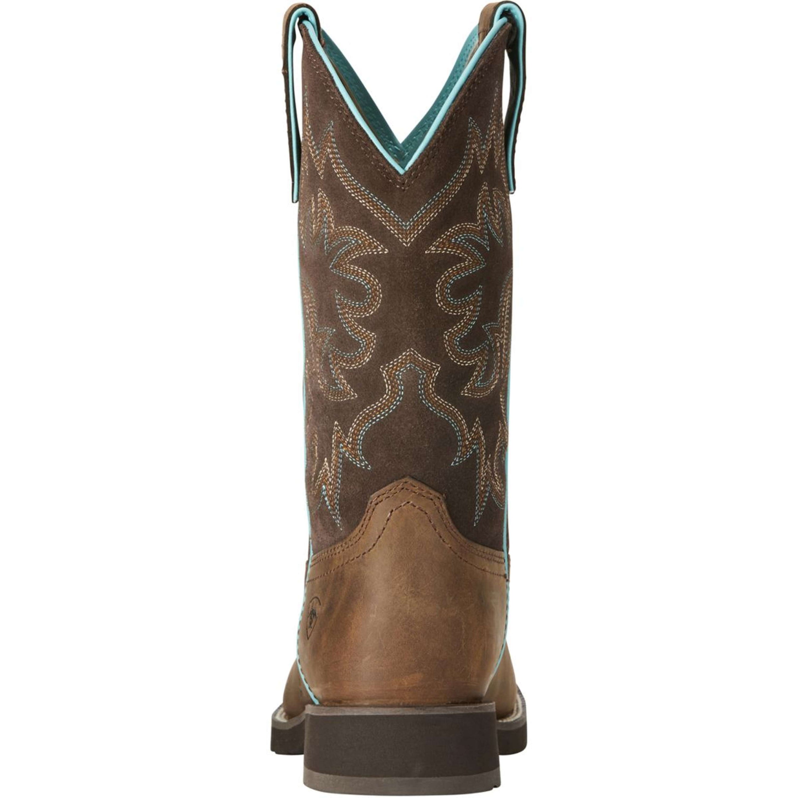 Ariat Bottes Western Delilah Round Toe Distressed Brown